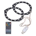thumbnail image 4 of Anillo de luz LED RGB Bluetooth Sync Music 400 efectos 8 colores cinta de luces LED con control de aplicación para consola PS5, 4 of 9