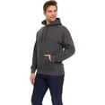 thumbnail image 5 of BILLIONHATS 24 Pack Wholesale Pullover Fleece Hoodies ASSORTED MIXED SIZES, Bulk Cotton Fleecen Non Zippered Sweatshirts for Men & Women, Shelter Donation, Shelters, Hoodie Case Charcoal Gray Color, 5 of 7