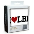 thumbnail image 2 of I Heart LBI (Absorbent Ceramic Coasters Set of 4 Matching Images, Cork Back, Kitchen Table Decor), 2 of 3