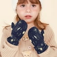 thumbnail image 5 of Cozy Kids Winter Gloves with Adjustable Fit,Space Themed Pattern Perfect for Outdoor Fun, 5 of 7