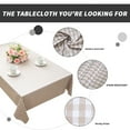 thumbnail image 4 of 32" × 48" Rectangular Waterproof and Stain-Resistant Plastic Tablecloth - Khaki and Green, Easy to Clean, Perfect for Dining Tables, Parties, Birthdays, and Weddings, 4 of 5