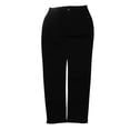 thumbnail image 1 of Pantalones de tobillo Nikou de tiro medio para mujer ajustados informales con cremallera y botones negro S, 1 of 15