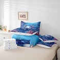 thumbnail image 6 of Castle Fairy Children Blue Axolotl Bedding Comforter Set,Salamander Queen Bedding Sets, 6 of 8