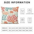 thumbnail image 5 of Coastal Coral Teal Pillow Covers  Beach Ocean Themed Couch Pillow Cases Nautical Summer Sea Throw Pillows  Modern Home Decor for Room Bedroom Porch Patio Cushion Outdoor, 5 of 5