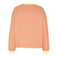 thumbnail image 5 of Erwazi Womens Long Sleeve Striped Shirts Loose Fit Casual Crewneck Sweatshirts Lightweight Trendy T-shirts Fall Tops, 5 of 5