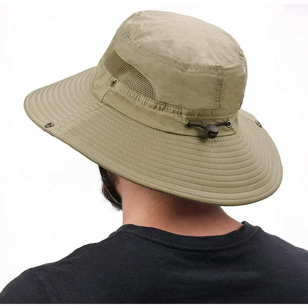 Ffiy Fishing Hats For Men Women Wide Brim Mens Summer Sun Hats Bucket Boonie Cap Outdoor Green
