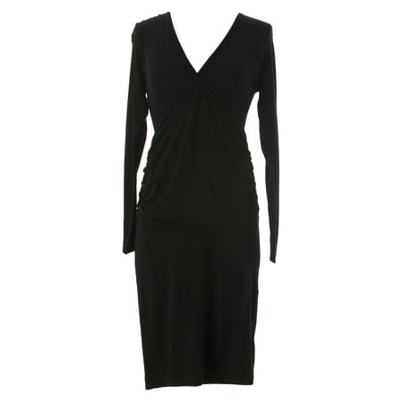 Black and white sheath dress long sleeve for women