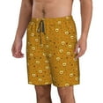 thumbnail image 2 of Disketp Men's Swim Trunks Hawaiian Breathable Surf Beach Swimsuits Mesh Lining Beach Shorts with Pockets-Honey Bee Gnomes, 2 of 7
