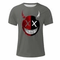 thumbnail image 4 of FDGIU 2025 Men's Halloween Graphic Tee; Funny Graffiti Crewneck T-Shirts, Loose Fit Short Sleeve Novelty Top, Dark Casual Halloween Shirt, 4 of 5