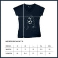 thumbnail image 7 of Web Sugar Skull Women's V-Neck T-shirt Black White Monochrome Gothic Beauty Elegant Day of the Dead Dia de Los Muertos Tee, 7 of 7