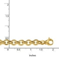 thumbnail image 2 of Primal Gold 14 Karat Yellow Gold Polished and Textured Fancy Link Bracelet, 2 of 4