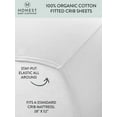 thumbnail image 3 of Honest Baby Clothing Organic Cotton Boy/Girl Fitted Crib Sheet, 3 of 6