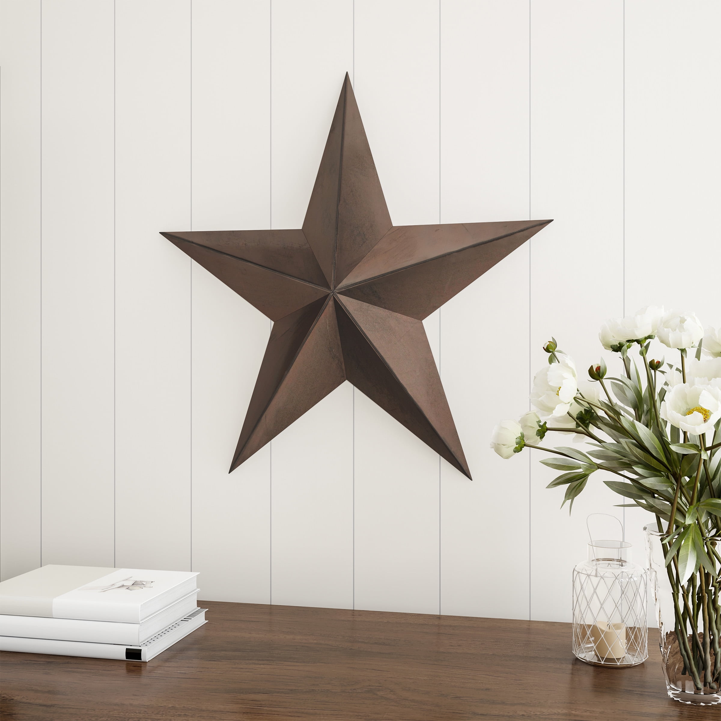 Barn Star-24-Inch Metal Indoor Rustic Wall Decor by Lavish Garden