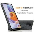 thumbnail image 4 of Case with Clip for LG Stylo 6, Nakedcellphone [Black Tread] Kickstand Cover with [Rotating/Ratchet] Belt Hip Holster Holder Combo for LG Stylo 6, 4 of 10