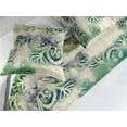 thumbnail image 2 of Ethnic Bed Runner Set, Watercolor Folk Floral Ornament Tie Dye Look on Creamy Neutral Backdrop, Decorative Bedding Scarf & 2 Pillow Shams for Hotels Homes, Queen, Jade Green Plum Mustard, by Ambesonne, 2 of 3