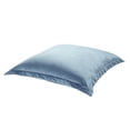 thumbnail image 2 of Lush Decor Velvet Dreams Euro Sham Covers 2 Piece Set 25.5" W x 25.5" L + 1.5" Dusty Blue - Velvet Pillow Cover - Euro Pillow Covers - Glam Decorative Pillows for Bed, 2 of 9