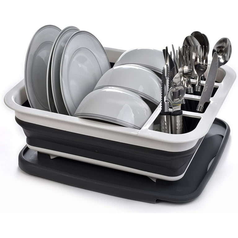 Homgreen Collapsible Dish Drying Rack - Popup and Collapse for