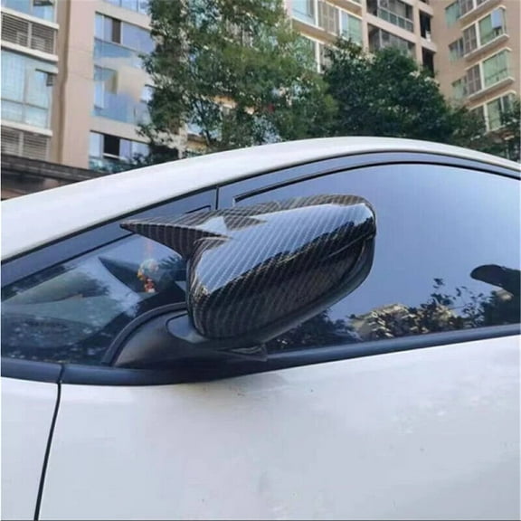 Phyun Abs Carbon Fiber Look Ox Horn Side Mirror Cover Cap For Kia Forte K3 2013-2018