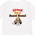 thumbnail image 4 of Inktastic Basset Hound Dog Lover Gift Boys or Girls Long Sleeve Toddler T-Shirt, 4 of 5