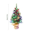 thumbnail image 3 of Mini Christmas Tree Pinecone, 17 Inch Desktop Christmas Decoration, Artificial Pine Cone Tree with Led Lights for Tabletop Holiday Decor, Green Wood and Plastic Festive Ornament, 3 of 7
