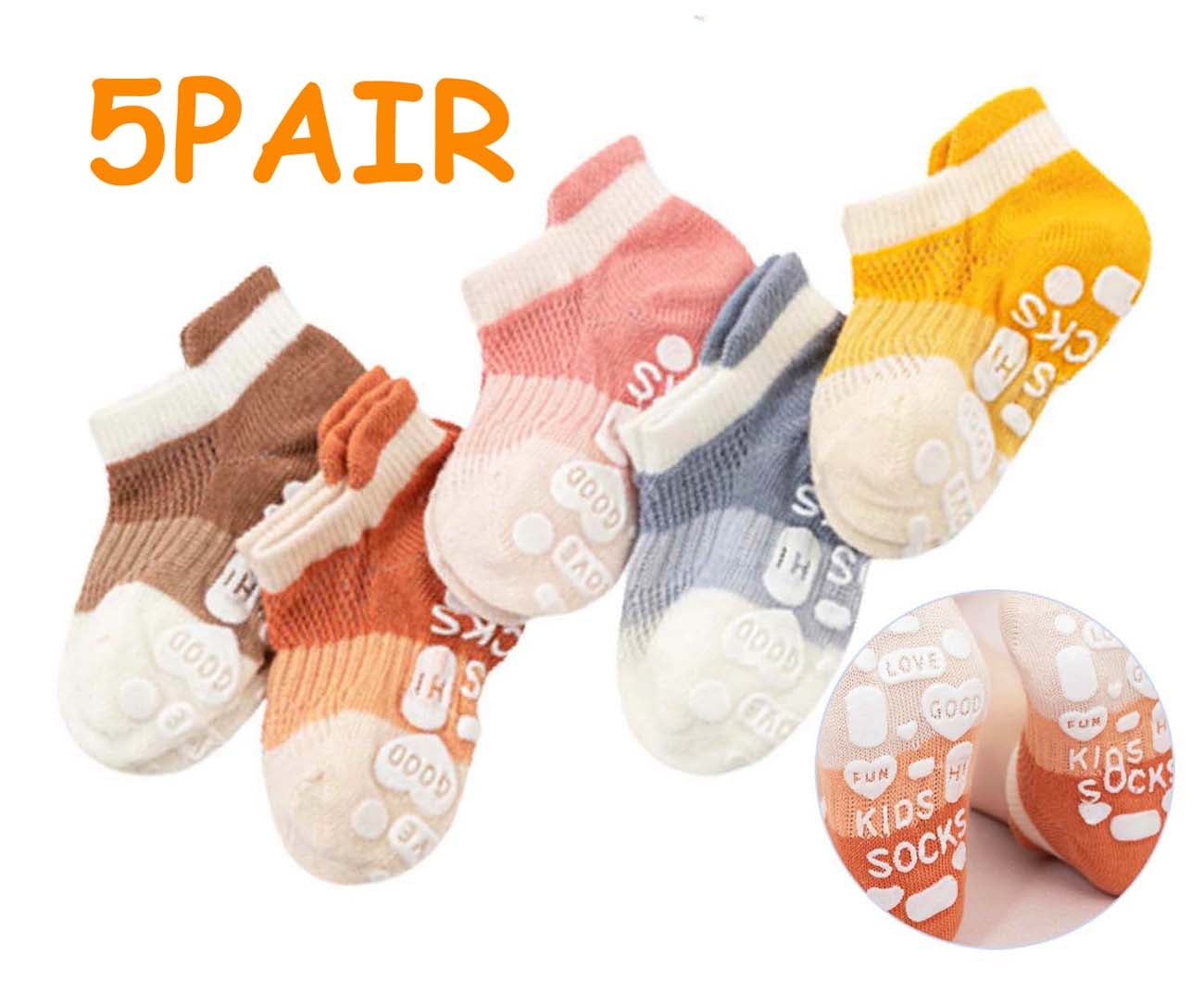 Baby Socks Toddler Socks Non Slip Grip Ankle Socks Toddler Clothes for