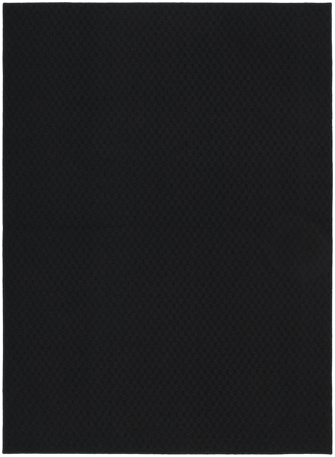 Garland Rug Town Square Solid Black 5'x7' Indoor Area Rug