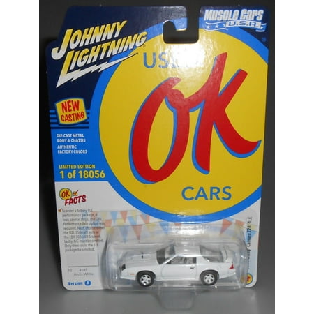 Johnny Lightning JLMC028-JLSP195A 3 in. 1-64 Scale Diecast 1991 Chevrolet Camaro Z28 1le Ok Used Car Series Limited Edition to Worldwide Model Car, Arctic White - 18056 Piece