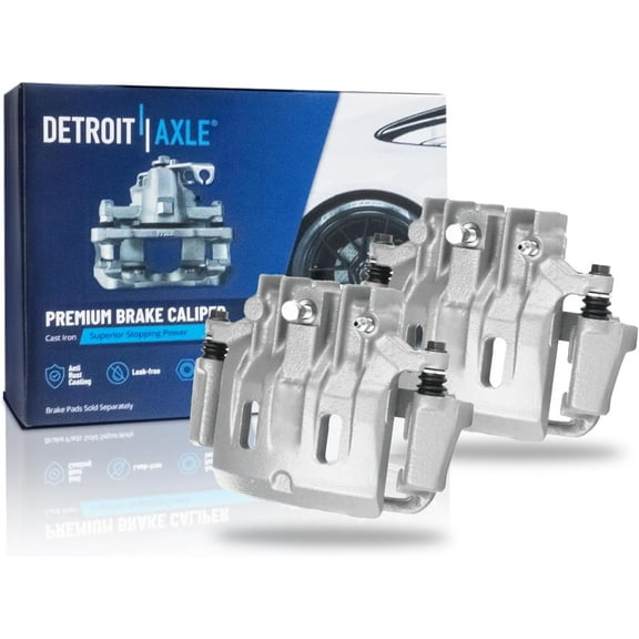 Detroit Axle - 2 Rear Brake Calipers for Ford F-250 F-350 Super Duty 1999-2000 (Built Before 12/20/1999), Disc Brake Calipers w/Bracket Replacement Brake Caliper Left and Right