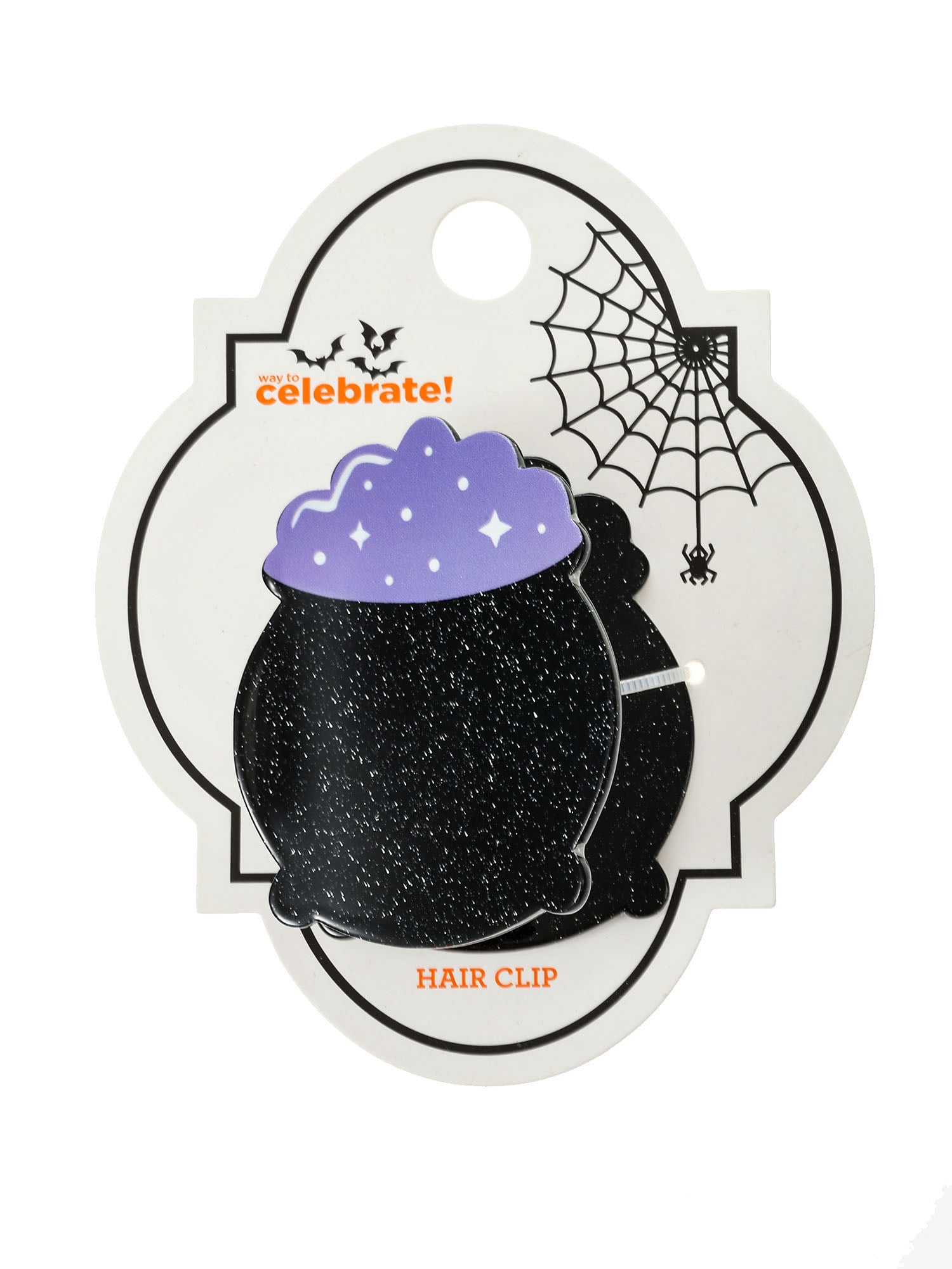 Way to Celebrate Halloween Women's Cauldron Claw Clip, Multicolor, 1 Piece