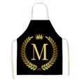 thumbnail image 1 of Delantal de cocina de lino - Delantal de cocina sin mangas de lino de algodón con estampado de letras Wmkox8yii FHAKJF1454, 1 of 1