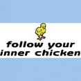 thumbnail image 3 of CafePress - Follow Your Inner Chicken Light T Shirt - Men's Classic Graphic T-Shirt, 3 of 4