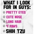 thumbnail image 2 of What Look In Guys Shih Tzu Dog Lover Women's Plus Size Graphic Tee Brisco Brands 5X, 2 of 5