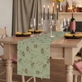 thumbnail image 2 of Table Runners 72 Inches Long Dress Scarves, Sage Green Floral Farmhouse Kitchen/Dining Table Runner, Coffee Tablerunners, Vintage Spring Botanical Flowers 14x72 Inch, 2 of 9