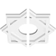 thumbnail image 3 of 36"OD x 3"ID x 20"C x 1"P Axel Architectural Grade PVC Contemporary Ceiling Medallion, Two Piece, 3 of 7