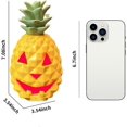 thumbnail image 3 of Halloween Pineapple Pumpkin Light Decoration, 2025 Halloween Pineapple Lantern, Yellow Resin Pineapple Jack O Lantern, Festive Outdoor Indoor Furniture Decoration (Yellow), 3 of 4