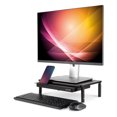 thumbnail image 2 of Allsop Metal Art Tri-Level Adjustable Height Monitor Stand with Drawer - Black, 2 of 5