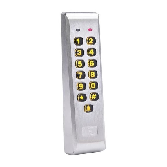 Linear Access Keypad Mullion,1-5/7 in. W,Black 212ILM-AL