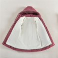 thumbnail image 4 of Povozer Girls and Toddlers' Long Heavyweight Hooded Puffer Jacket(Hot Pink,4-5Y), 4 of 6