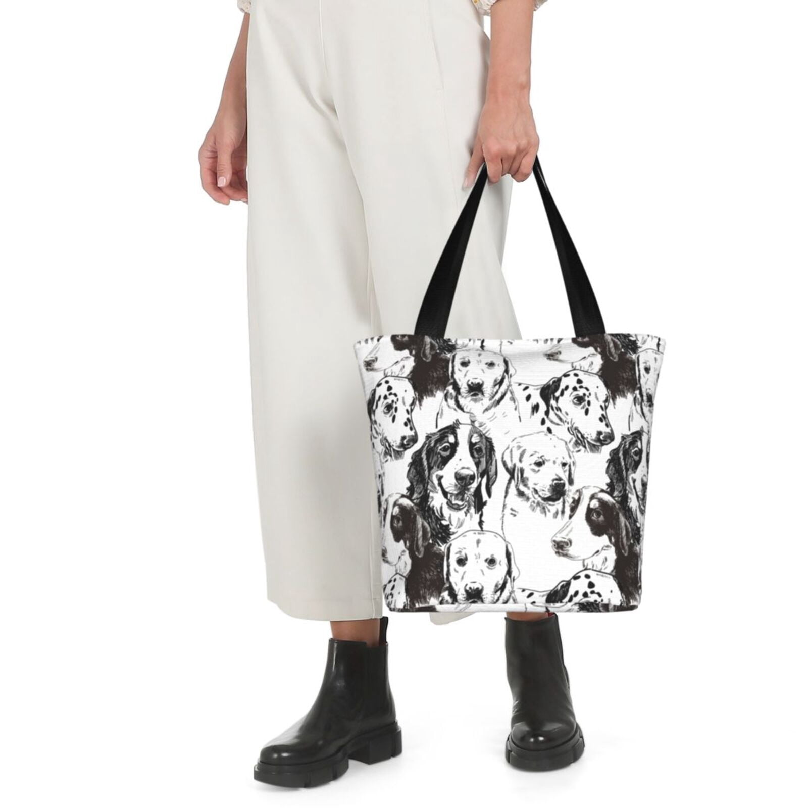 Ratiio Labrador Retriever Dog Print Shoulder Bag for Women, Polyester Crossbody Purse Lightweight Handbag for Daily Travel and Casual Use
