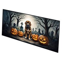 Carolines Treasures DAC2017HRM2858 0.2 x 28 x 58 in. Bloodhound Spooky Halloween Runner Mat