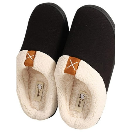 

Topumt Women s Men s Fleece House Slipper with Memory Foam