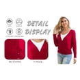 thumbnail image 6 of Traleubie Women's Sweaters Cardigan V Neck Button Down Open Front Shrug for Women s-2xl, 6 of 7