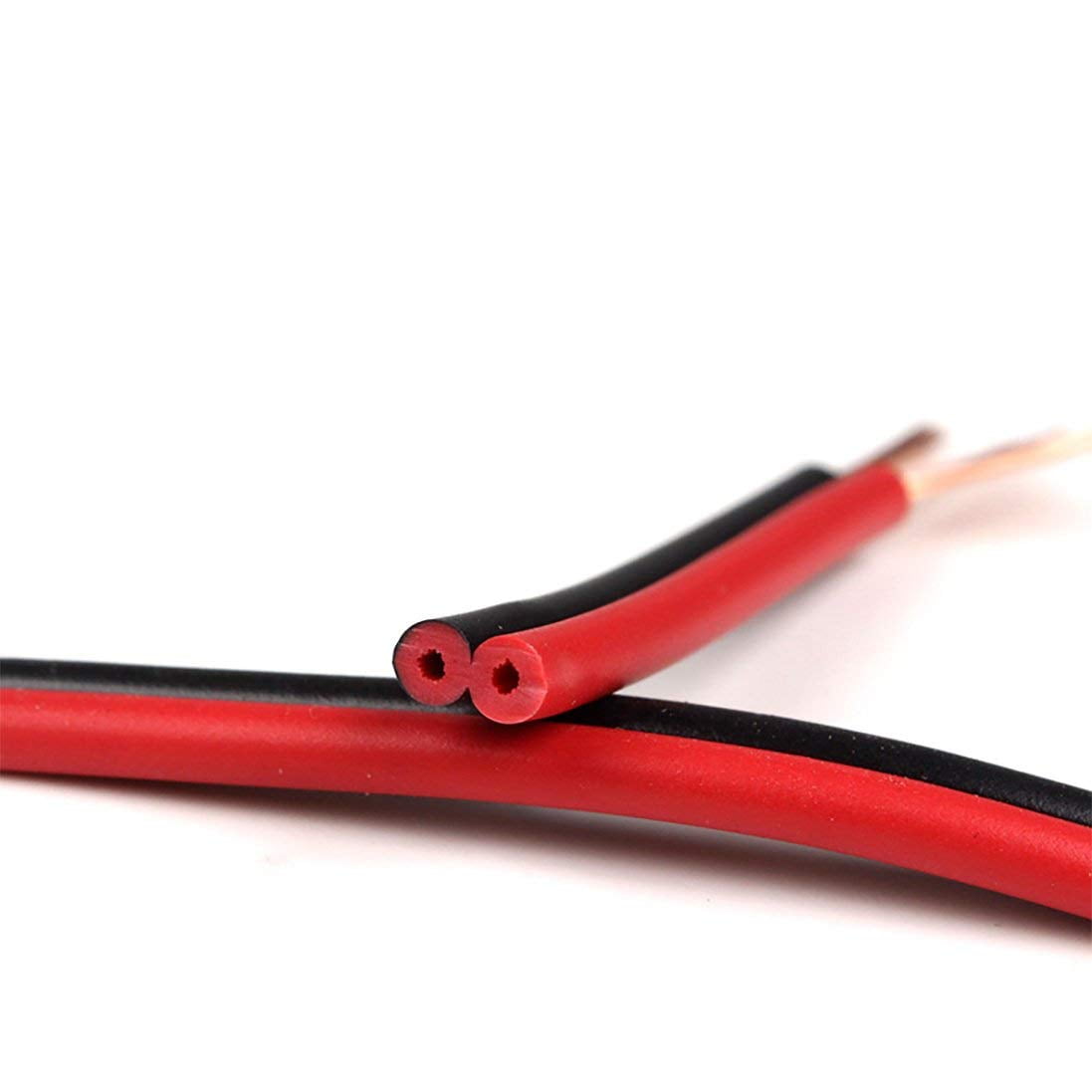 Red&Black Parallel Wire Wellite 10FT 16-2 AWG Gauge Electrical Wire Low Voltage for Landscape Lighting System 