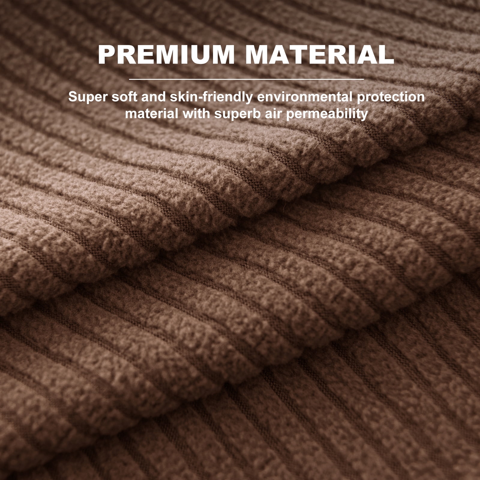 Sanmadrola Couch Covers for Dogs 100% Waterproof Sofa Covers Washable Non Slip Couch Covers Stretchable Machine Washable for Dogs Kids Pets, Brown, Sofa