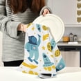 thumbnail image 5 of Coolnut Kitchen Dish & Tea Towel Astronaut Rocket Planet Reusable Cloths for Cooking and Drying Dishes for Home Kitchen Cleaning, 28x18in-1PC, 5 of 6