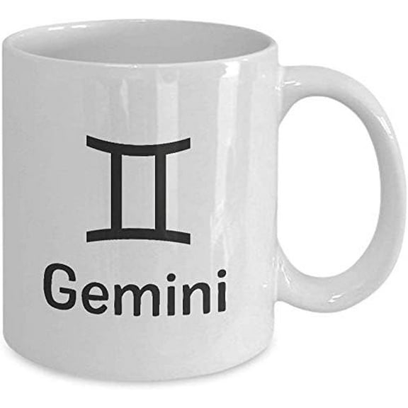 Gemini Mug, Ceramic Zodiac Coffee Mug, Perfect Geminian Gift