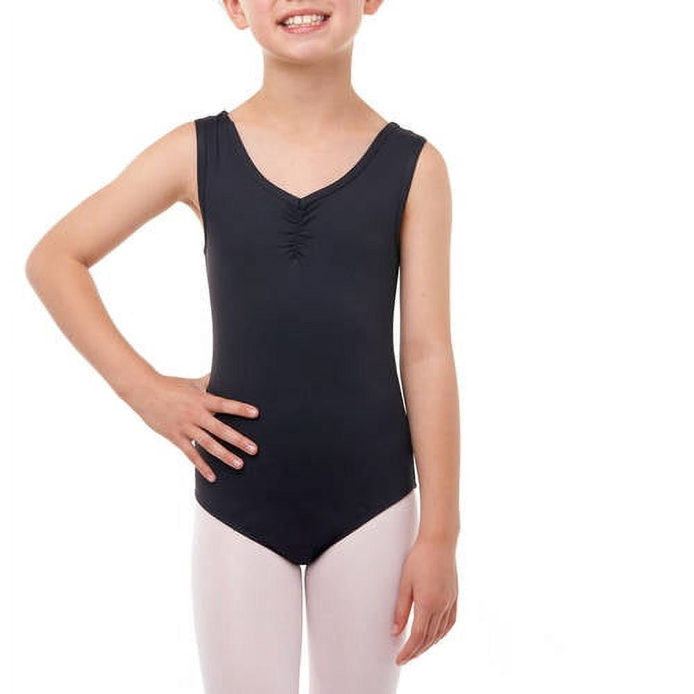 Danskin Now Girls' Nylon Tank Leotard, Dance & Gymnastics, Sizes