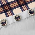 thumbnail image 4 of Homewish Geometric Stripes Blackout Curtains Set of 2 (52x84 Each) For Kids Teens Adults,Abstract Plaid Window Curtains,Vintage Aesthetic Curtains and Drapes,Breathable Home Decor, 4 of 6