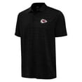 thumbnail image 2 of Men's Antigua  Heather Black Kansas City Chiefs Layout Polo, 2 of 3