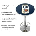 thumbnail image 3 of Miller Lite Chrome Pub Table - Minimalist Can, 3 of 5